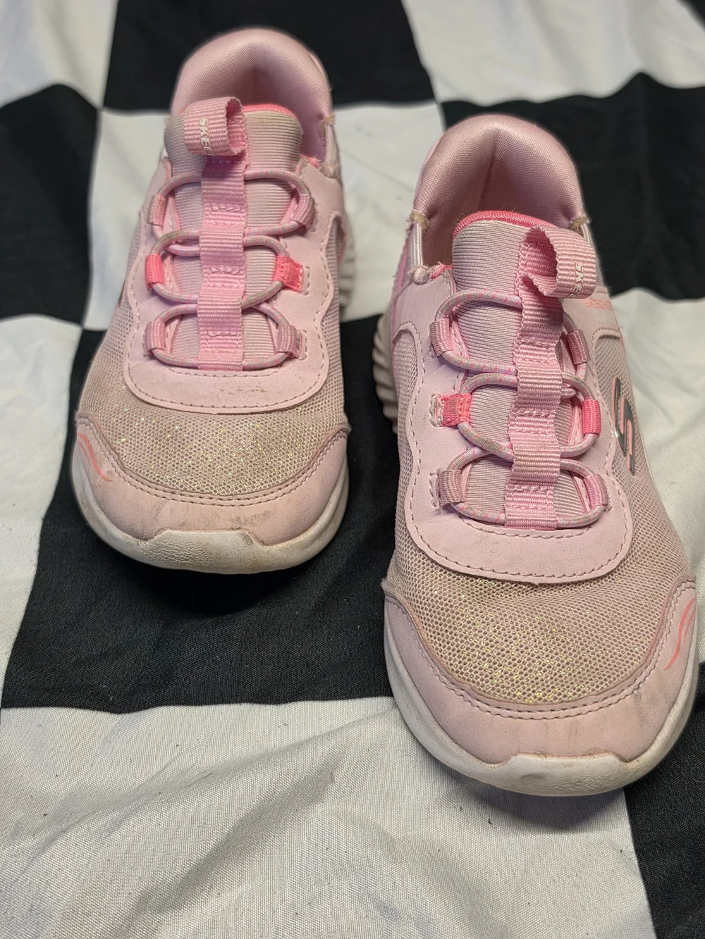Skechers Pink Kids Slip-On Athletic Sneakers